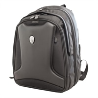 The Alienware Orion M14x Backpack features a heavily-padded main compartment specifically designed to accommodate the Alienware M14x laptop.