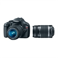 EOS Rebel T3 18-55 mm IS II Digital SLR Camera Kit with EF-S 55-250mm f/4-5.6 IS Telephoto Zoom Lens Bundle