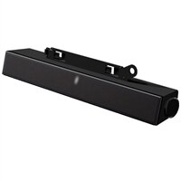 Barra de sonido estéreo Dell AX510PA para monitores panorámicos de la serie básica con adaptador de alimentación