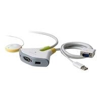 Belkin Switch2 for PC USB - Conmutador KVM - 2 puertos - 1 usuario local