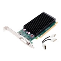 NVIDIA Quadro NVS 300 by PNY - Carte graphique - Quadro NVS 300 - 512 Mo DDR3 - PCIe 2.0 x16 faible encombrement - DVI