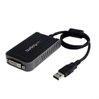 StarTech.com USB to DVI External Video Card Multi Monitor Adapter 1920x1200 adaptateur vidéo externe - 32 Mo - noir