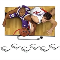 LG 47 pouces LED TV - 47LM9600 Nano 1080p 480Hz intelligent HDTV avec six paires de lunettes 3D