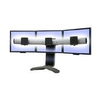 Ergotron LX Triple Display Lift Stand - Support pour moniteur (triple) - noir
