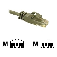 C2G Cat6 550MHz Snagless Patch Cable - Cordon de raccordement - RJ-45 (M) - RJ-45 (M) - 3 m - CAT 6 - Moulé, Toronné, Sans crochet - gris
