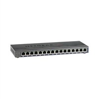 NETGEAR ProSafe Plus GS116E 16-port Gigabit Ethernet Switch - Commutateur - non géré - 16 x 10/100/1000 - Ordinateur de bureau