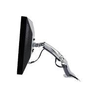 Ergotron MX Desk Mount LCD Arm - Kit montaggio ( braccio snodato, morsetto per montaggio su scrivania, montatura con anello di tenuta ) per display LCD - Alluminio - alluminio lucidato - dimensione schermo: fino a 30" - interfaccia montaggio: 100 x 100 mm, 75 x 75 mm, 200 x 200 mm, 200 x 100 mm