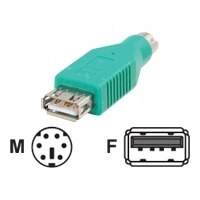 Cables to Go - Adapter voor toetsenbord / muis - 6-pens PS/2 (M) - 4-PIN USB type A (V