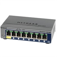 NETGEAR ProSafe GS108Tv2 8-Port Gigabit Smart Switch - Switch - Managed - 8 x 10/100/1000 - desktop