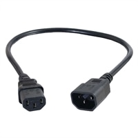 C2G Computer Power Cord Extension - Strömförlängningskabel (250 V växelström) - IEC 320 EN 60320 C13 - IEC 320 EN 60320 C14 - 1 m (3.28 ft)