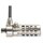 Targus Defcon CL - Blocco cavo di sicurezza - grigio metallizzato - 2.1 m (pacchetto di 25 )