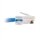 C2G RJ-45 CAT5e Crossover Blue Patch Cable - 25 ft