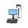 StyleView Sit-Stand Combo System with Worksurface