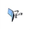 Ergotron LX Dual Side-by-Side Arm - Bevestigingskit ( bureauklembevestiging, pakkingring bevestiging, 2 scharnierende armen, 2 verlengbeugels ) voor LCD-scherm - schermgrootte: maximaal 24" [61 cm]