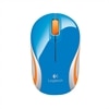 Logitech Wireless Mini Mouse M187 - Muis - optisch - draadloos - 2.4 GHz - USB draadloze ontvanger - blauw