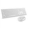 Dell professioneel draadloos toetsenbord en draadloze muis - KM5221W - VS internationaal (QWERTY) - wit