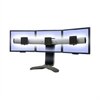 Ergotron LX Triple Display Lift Stand - Beeldschermstandaard (drievoudig) - zwart