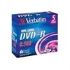 Verbatim - 5 x DVD-R DL - 8.5 GB 4x - dof zilver - jewel case - opslagmedia