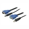 StarTech.com 2-in-1 USB KVM Cable - Toetsenbord- / video- / muis- / USB-kabel - HD-15, 4-PIN USB type B (M) - 4-PIN USB type A, HD-15 - 1.8 m - voor P/N: SV431USBAEGB, SV431USBAE, SV231USBAGB, SV431USBA, SV231USBA, SV431HGB, SV431USBGB, SV231USBGB, SV231USB