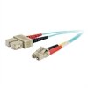 C2G 10Gb OM3 LC/SC Duplex 50/125 Multimode Fibre Patch Cable - Verbindingskabel - LC multi-modus (M) - SC multimodus (M) - 10 m - glasvezel - 50 / 125 micron - OM3 - aqua
