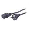 APC - Strømkabel (230 VAC) - IEC 320 EN 60320 C19 (hunn) - CEE 7/7 (SCHUKO) (hann) - 2.5 m - svart - for P/N: SU2200RMI3U.1, SUA2200RMXLI3U, SUA3000I, SUA3000R2IX322, SUA3000RMI, SURT3000XLI/S