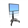 Ergotron Neo-Flex Mobile MediaCenter VHD - Vogn for LCD-skjerm - grå - skjermstørrelse: 94cm (37'') - 140cm (55'')