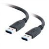 C2G - USB-kabel - 9 stifts USB typ A (hane) - 9 stifts USB typ A (hane) - 2 m (6.56 ft) ( USB / Hi-Speed USB / USB 3.0 ) - svart