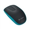 Logitech Zone Touch Mouse T400 - Mus - optisk - 3 knapp(ar) - trådlös - 2.4 GHz - trådlös USB-mottagare - blå