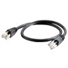 C2G - Patch-kabel ( DTE ) - RJ-45 (hane) - RJ-45 (hane) - 1.5 m (4.92 ft) - SSTP (screened shielded twisted pair) - CAT 6a - hakfri - svart