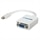 C2G - DisplayPort adapter - mini-DisplayPort (han) - HD-15 (hun) - 22.9 cm (9'') - hvid