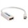 C2G Mac-Compatible Mini DisplayPort Male to HDMI Female Adapter Cable with Audio - Video / lyd adapter - mini-DisplayPort (han) - 19-pin HDMI (hun) - 15 cm - ( DisplayPort 1.1 ) - hvid