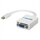 C2G - DisplayPort-Adapter - Mini-DisplayPort (M) - HD-15 (W) - 22.9 cm - weiß