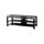 52-inch Black Metal and Glass AV Stand
