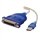 Cables To Go - Parallel adapter - USB - parallel - blue