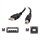 Cables to Go - USB cable - 4 PIN USB Type A (M) - 4 PIN USB Type B (M) - 5 m ( USB / Hi-Speed USB ) - black