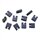 StarTech.com 2.54mm Standard Jumper Caps - Jumper caps (pack of 100 )