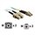 C2G 10Gb OM3 LC/SC Duplex 50/125 Multimode Fibre Patch Cable - Patch cable - LC multi-mode (M) - SC multi-mode (M) - 5 m - fibre optic - 50 / 125 micron - OM3 - aqua
