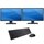 Dell Professional P2212H 21.5-inch Widescreen Dual Monitor, KM632 Wireless Keyboard and Mouse with 3-Year Premium Panel Advanced Exchange Service