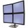 DS100 QUAD-MONITOR DESK STAND 4-MONITORS SQUARE 2UP/2DOWN 1-BASE