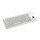 G84-4420LUBEU-0  Ultraslim USB Keyboard with Optical Trackball - Light Grey