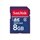 SanDisk Standard - Tarjeta de memoria flash - 8 GB - Class 2 - SDHC