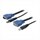 StarTech.com 2-in-1 USB KVM Cable - Toetsenbord- / video- / muis- / USB-kabel - HD-15, 4-PIN USB type B (M) - 4-PIN USB type A, HD-15 - 1.8 m - voor P/N: SV431USBAEGB, SV431USBAE, SV231USBAGB, SV431USBA, SV231USBA, SV431HGB, SV431USBGB, SV231USBGB, SV231USB