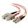 C2G - Patch-kabel - LC multiläge (hane) - SC-läge (multi-mode) (hane) - 1 m (3.28 ft) - fiberoptisk - 62,5/125 mikron