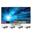 VIZIO M801d-A3 80" 1080p 240Hz 3D Razor LED-LCD Smart HDTV + 4 Pairs of 3D Glasses