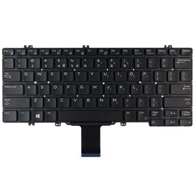 Dell English-International Non-Backlit Keyboard with 82-keys for Latitude 52XX/72XX/73XX
