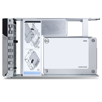 Dell 3.84TB SSD SATA Read Intensive 6Gbps 512e 2.5in with 3.5in HYB CARR