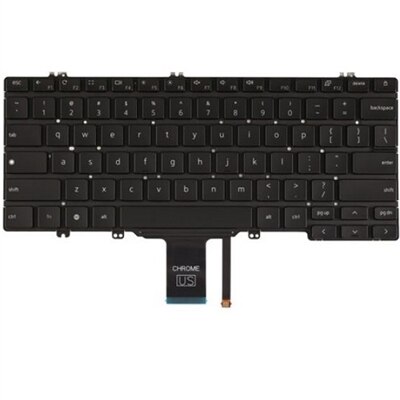 Dell English-US Backlit Keyboard with 81-keys for Latitude 5300 2-in-1 Chrome