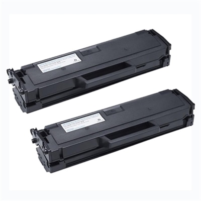 Dell B1165nfw Toner Bundle - 2 Black YK1PM Toner