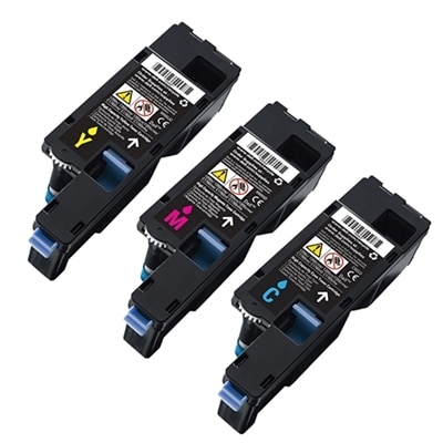 Dell C1765nfw Toner 3-Pack Color Bundle - 1 Cyan (C5GC3), 1 Yellow (WM2JC), 1 Magenta (XMX5D)