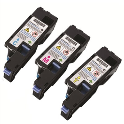 Dell C3765dnf Toner 3-Pack Color Bundle - 1 Cyan (1M4KP), 1 Yellow (MD8G4), 1 Magenta (XKGFP)